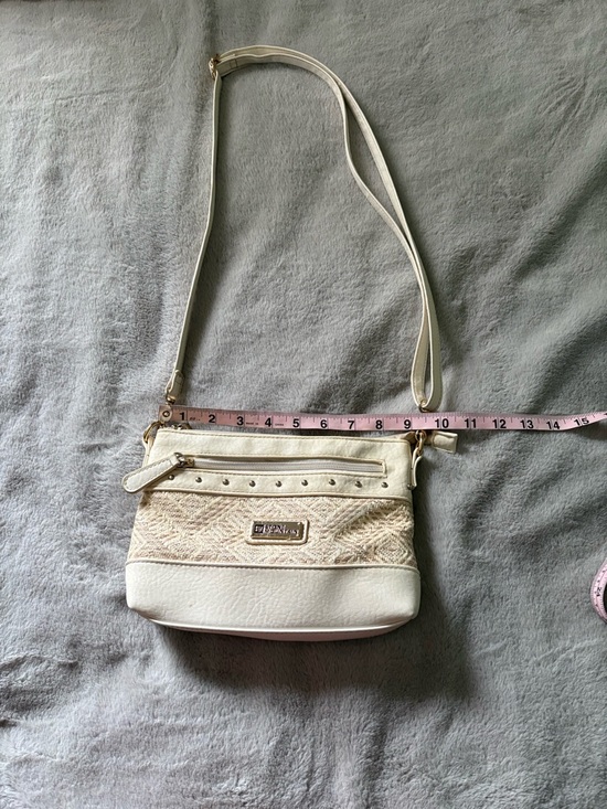 Stone Mountain Accessories Handbags - Stone Mountain Accessories Cream and Beige Crossbody Bag